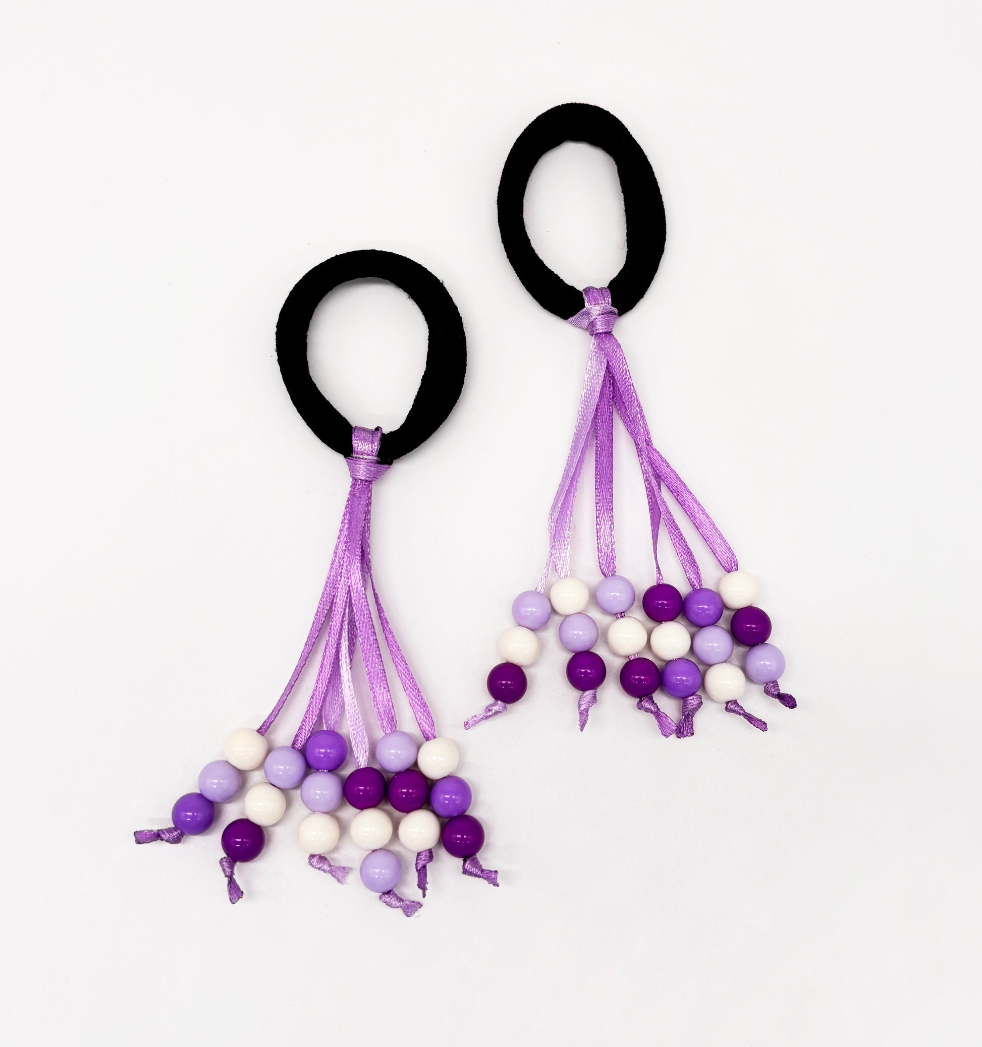 Ribbon Rubberbands & Beaded Bracelet Set