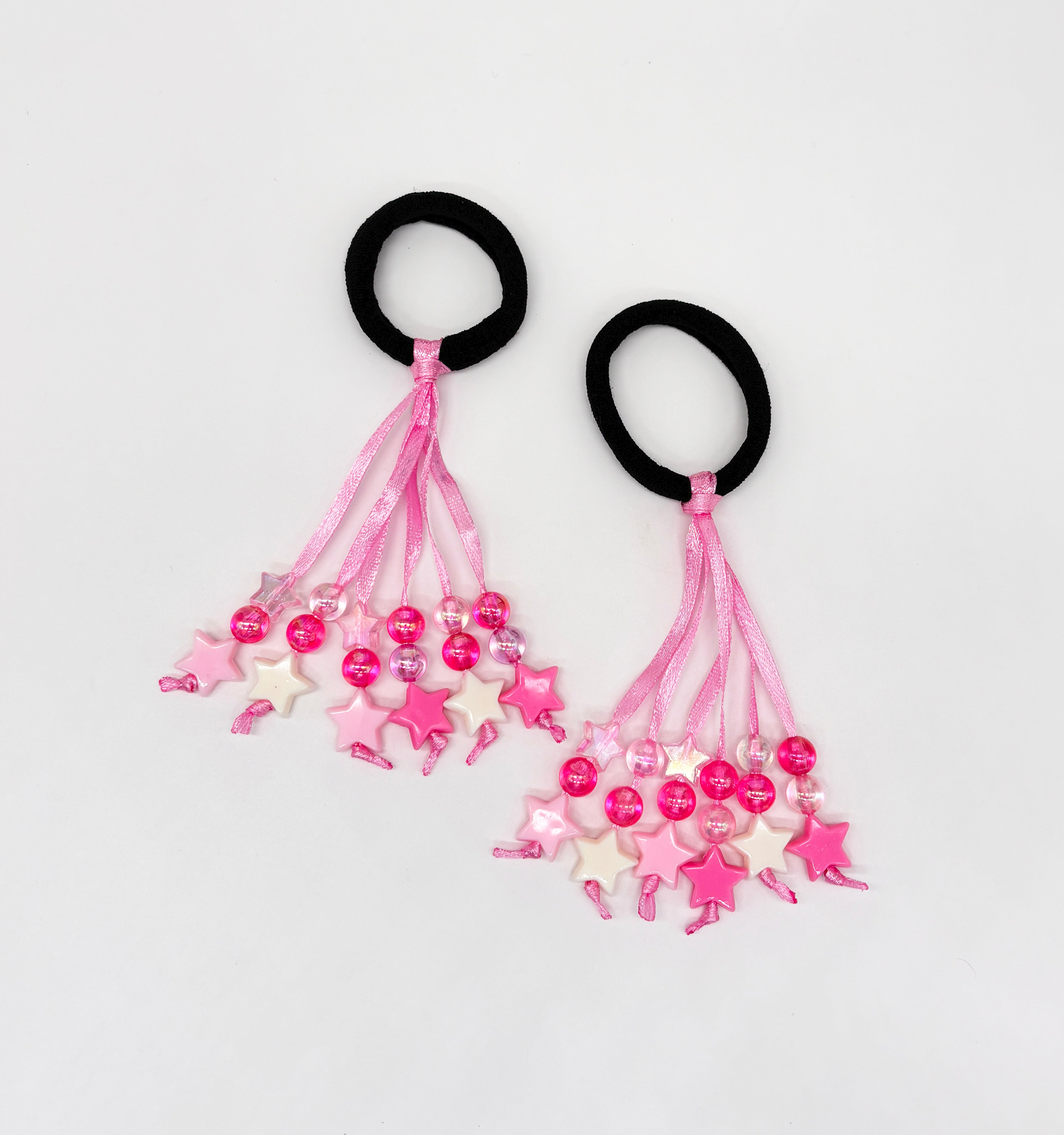 Image of Ribbon Rubberbands & Beaded Bracelet Set