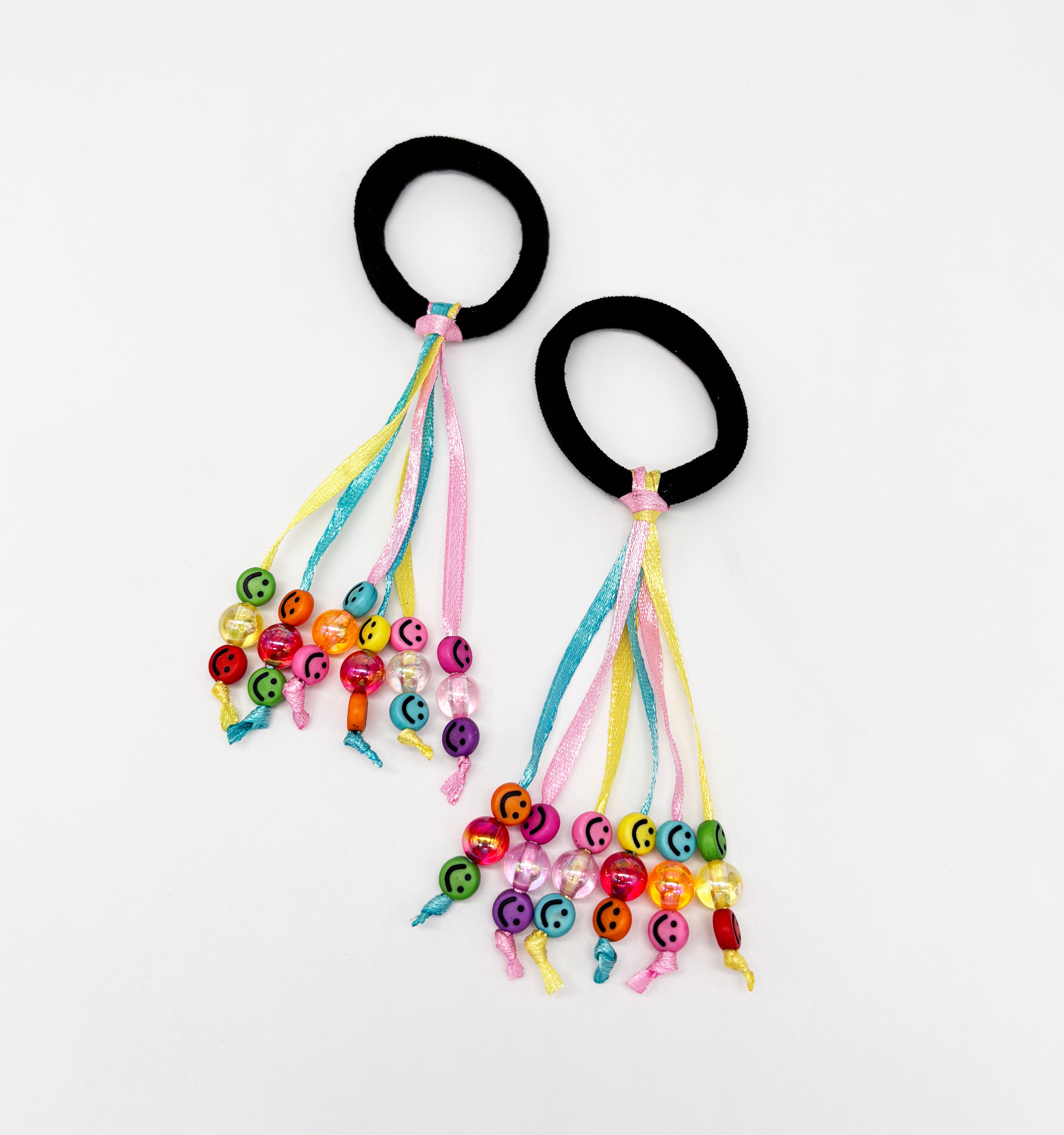 Image of Ribbon Rubberbands & Beaded Bracelet Set