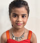 Kids Navratri Shell & Coin Necklace - Oxidised Silver