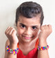 Kids Beaded Spiral Bracelets Set- Multi colour