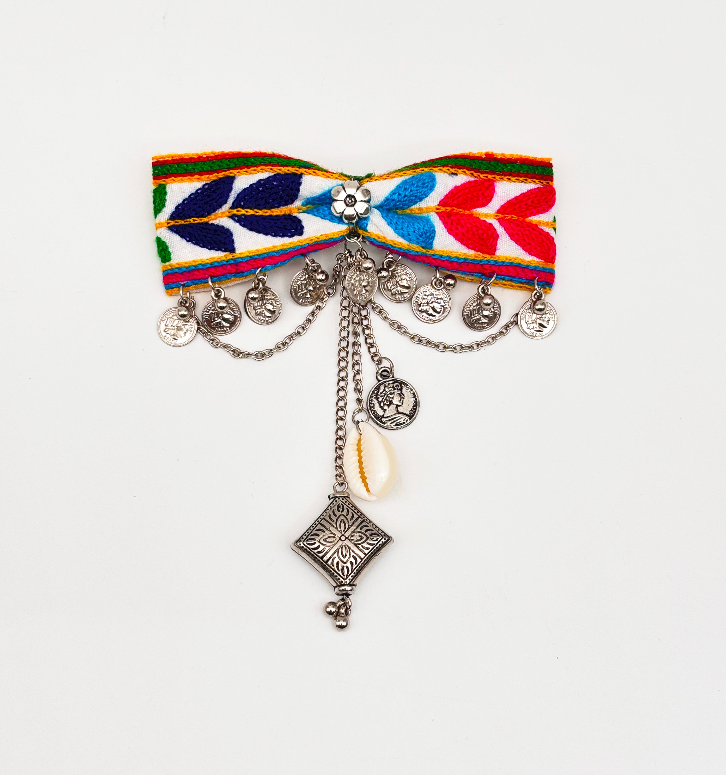 Image of Banjaran Jewelled Hair Bow- Multicolour
