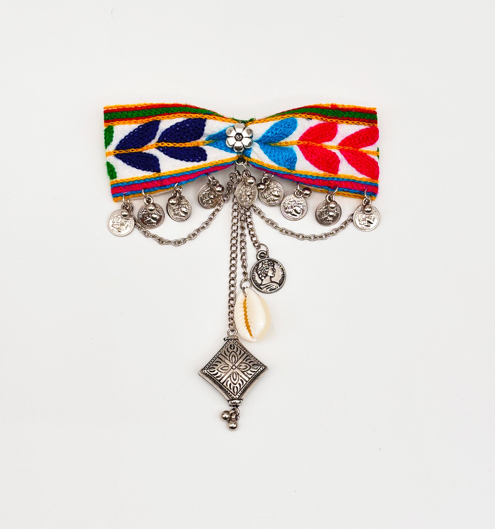 Banjaran Jewelled Hair Bow- Multicolour