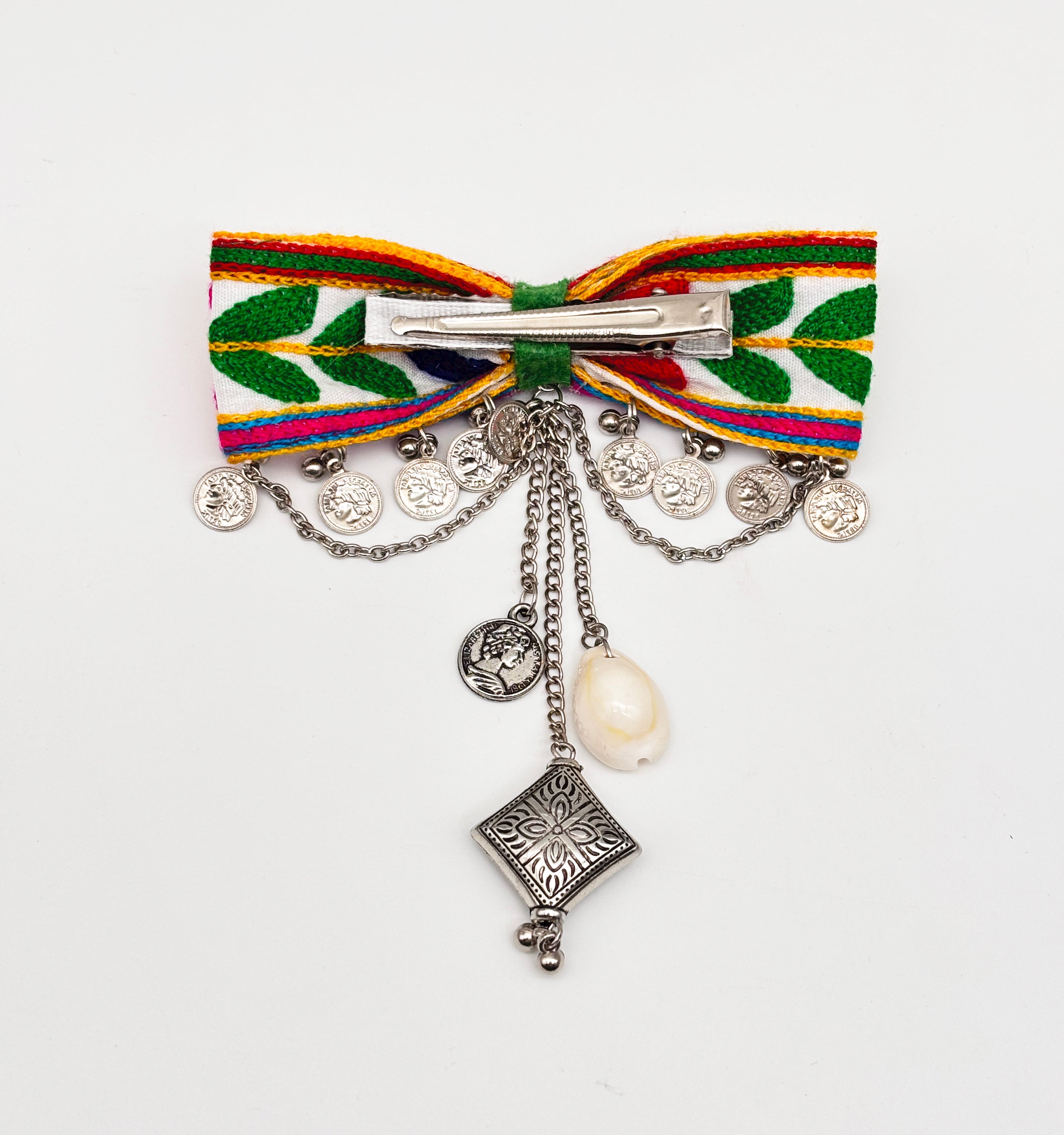 Image of Banjaran Jewelled Hair Bow- Multicolour