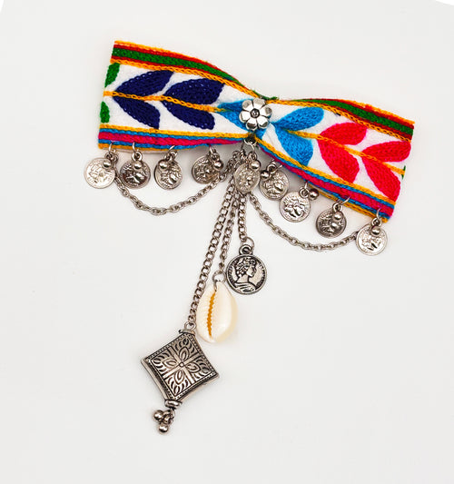 Banjaran Jewelled Hair Bow- Multicolour