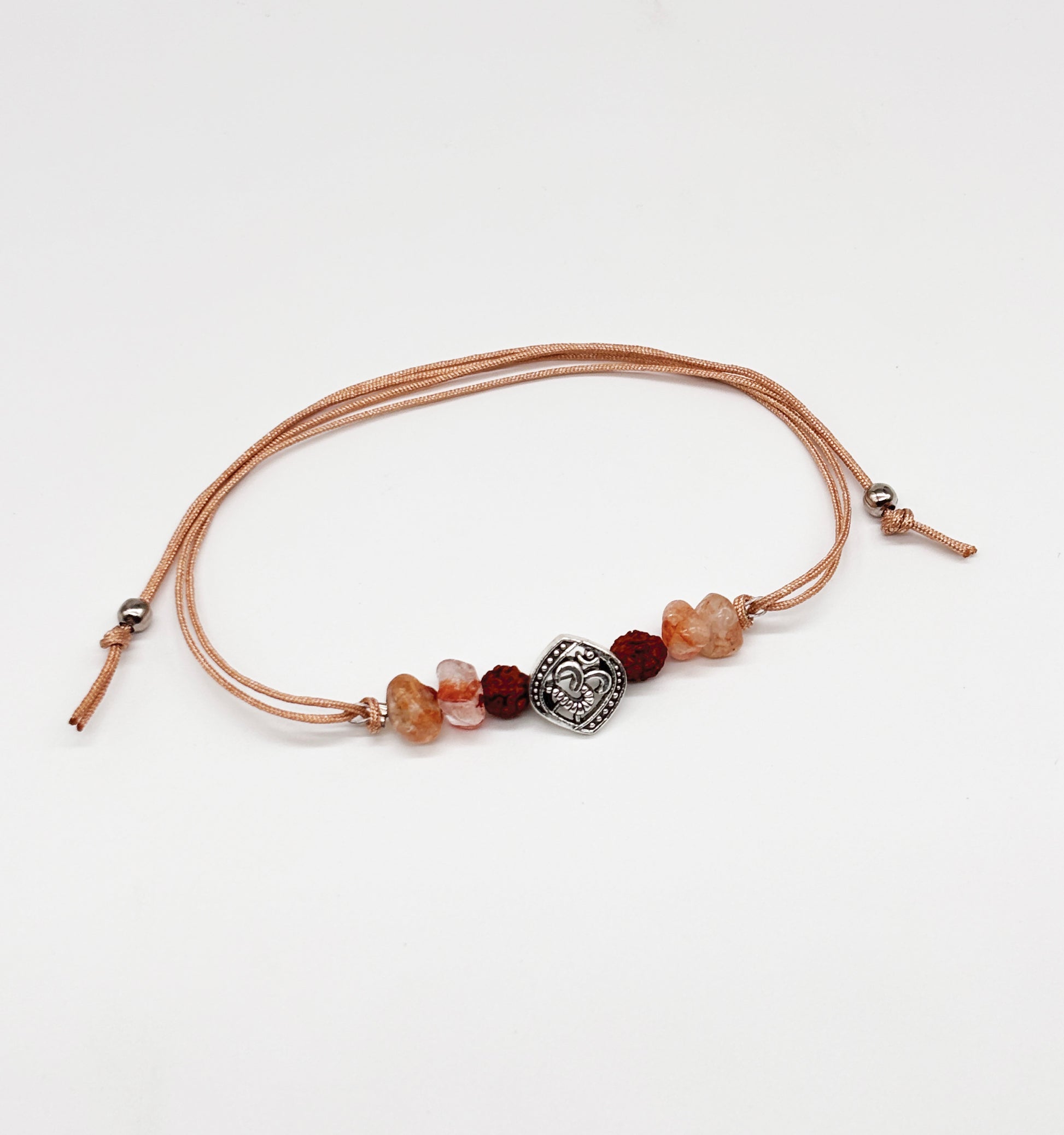 Om Charm & Natural stones detailed Rakhi