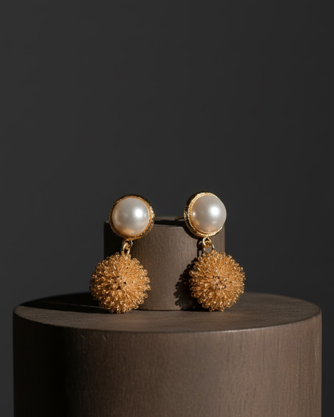 Royal Elegance Pearl Drop Earrings
