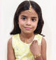 Kids Saba Kundan & Pearl Detailed Necklace, Bracelet & Maang Teeka Set (Dark Pink)