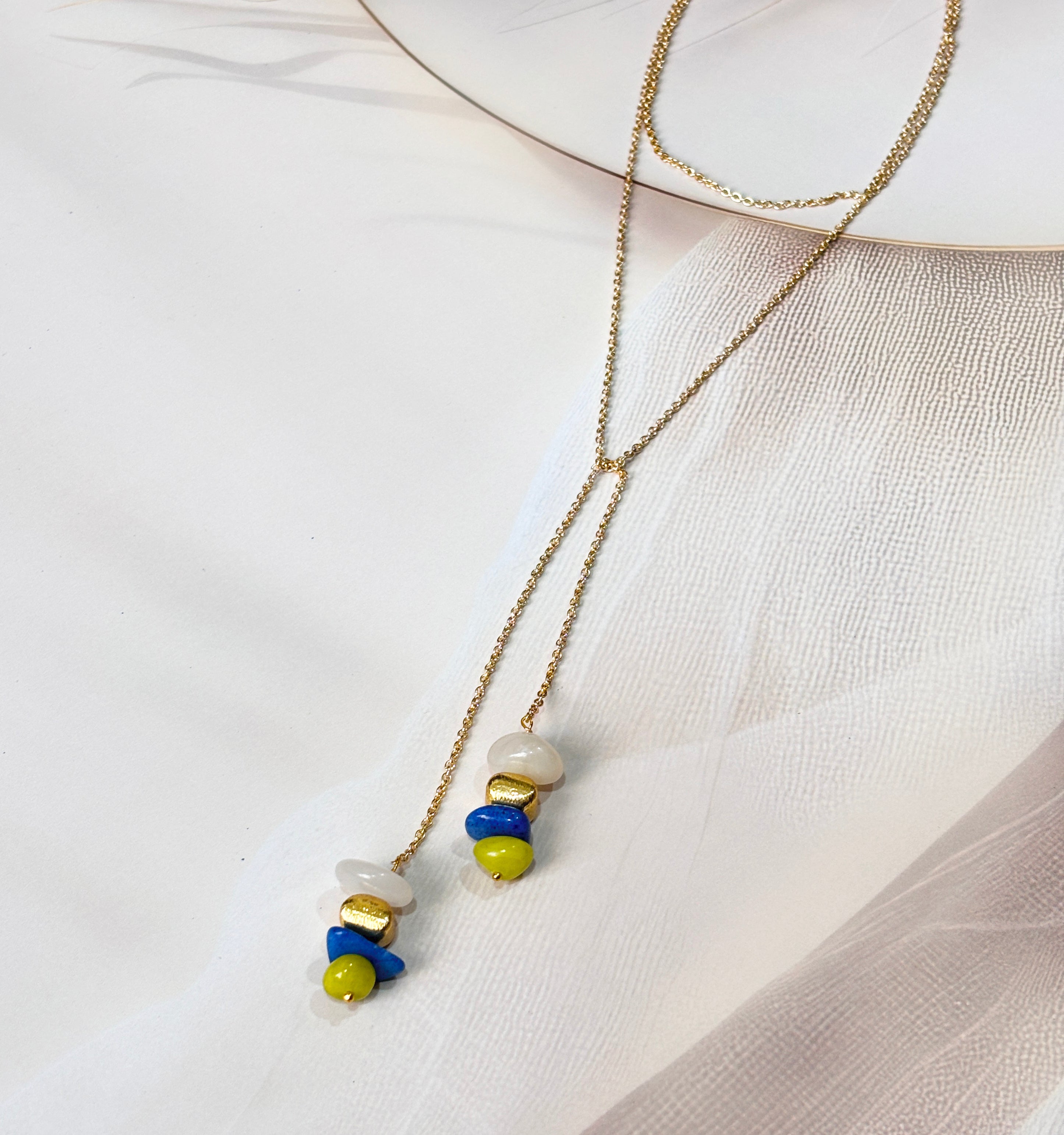 Topical Lariat Necklace