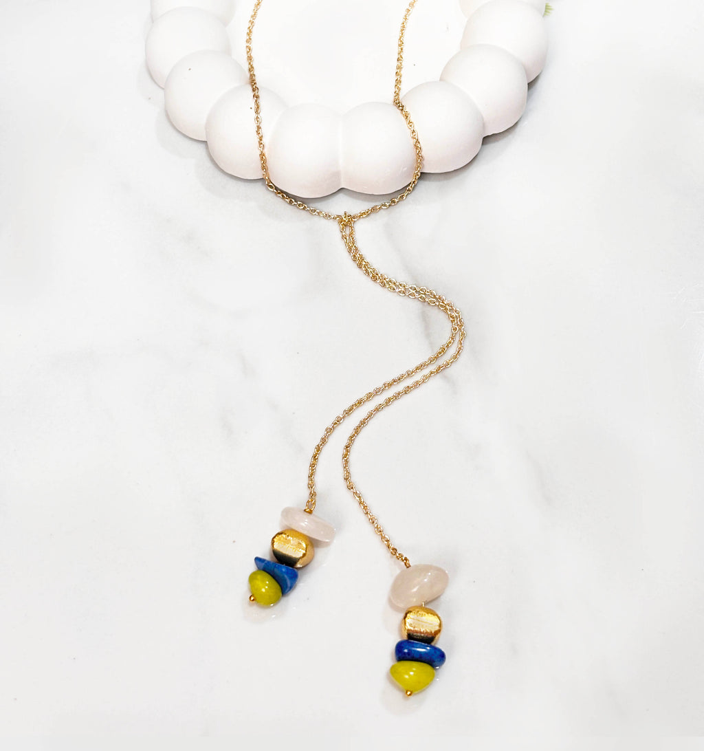Topical Lariat Necklace
