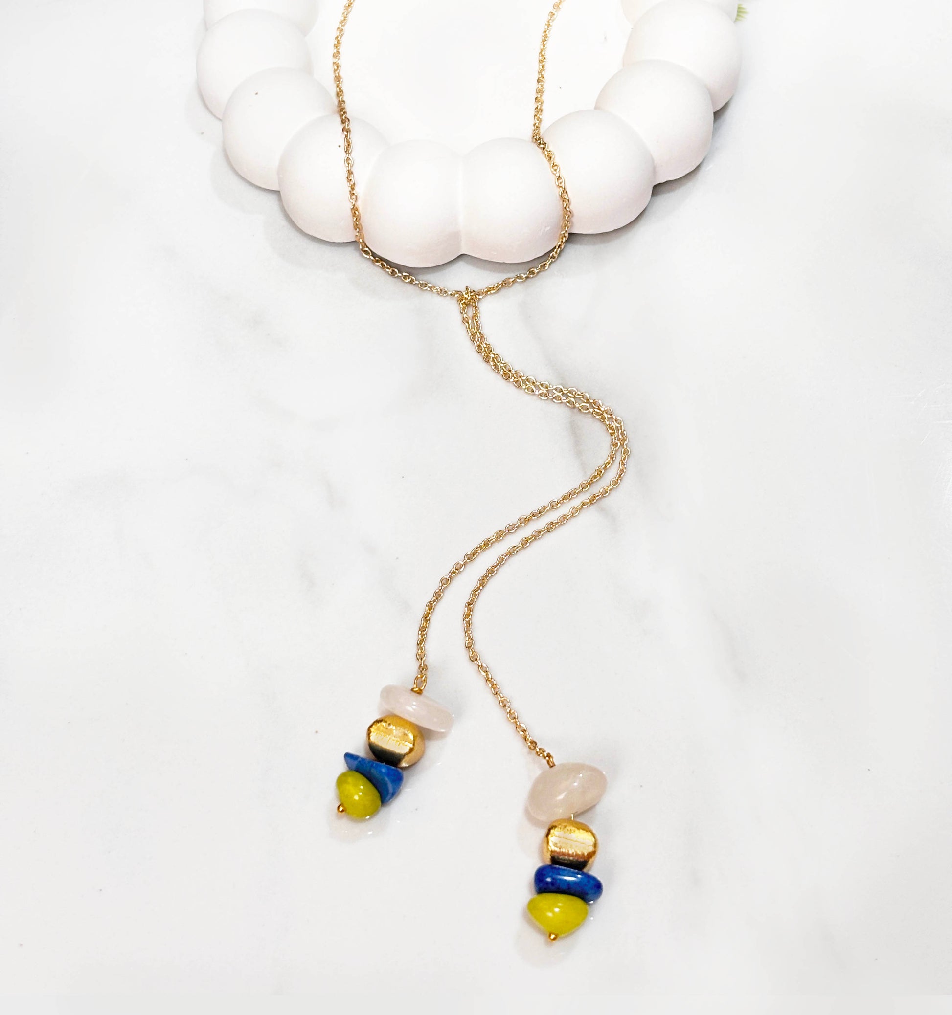 Topical Lariat Necklace