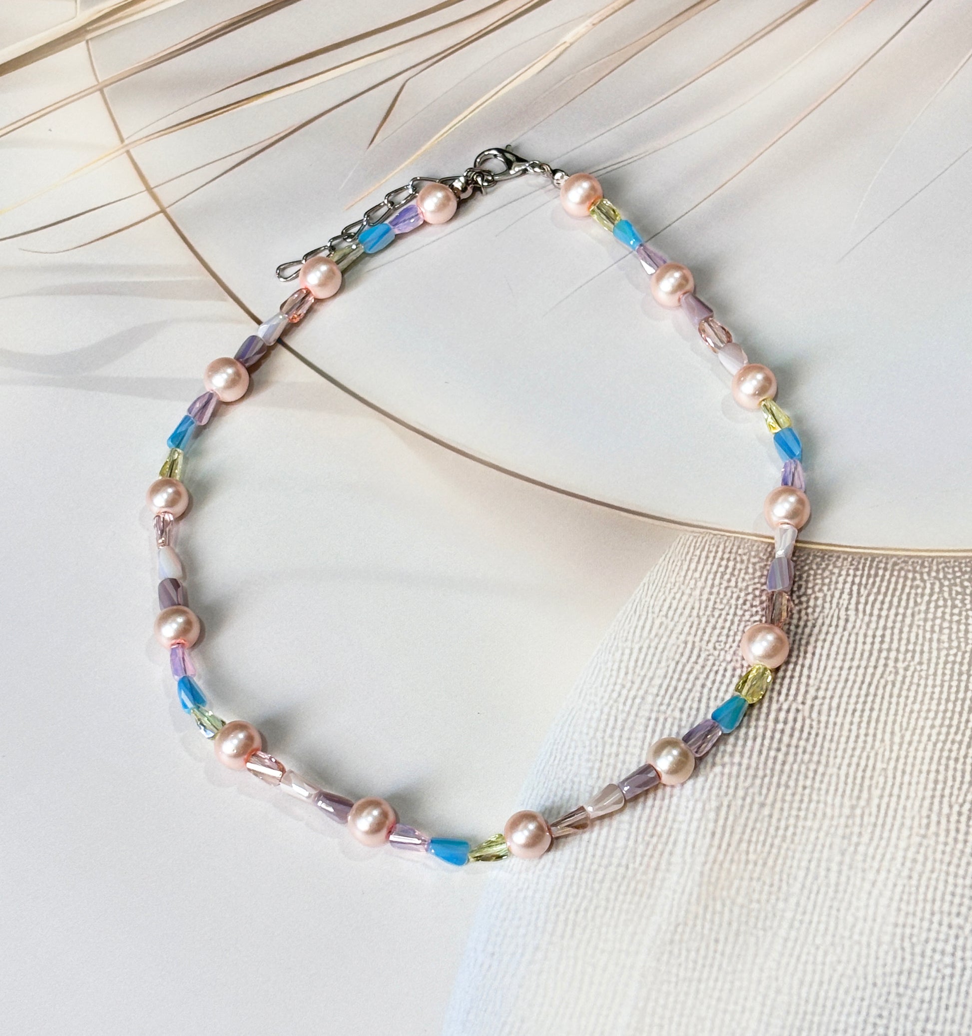 Pastel Aurora Crystals Necklace