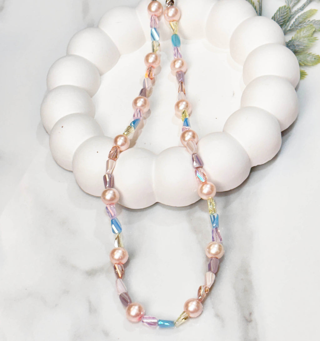 Pastel Aurora Crystals Necklace