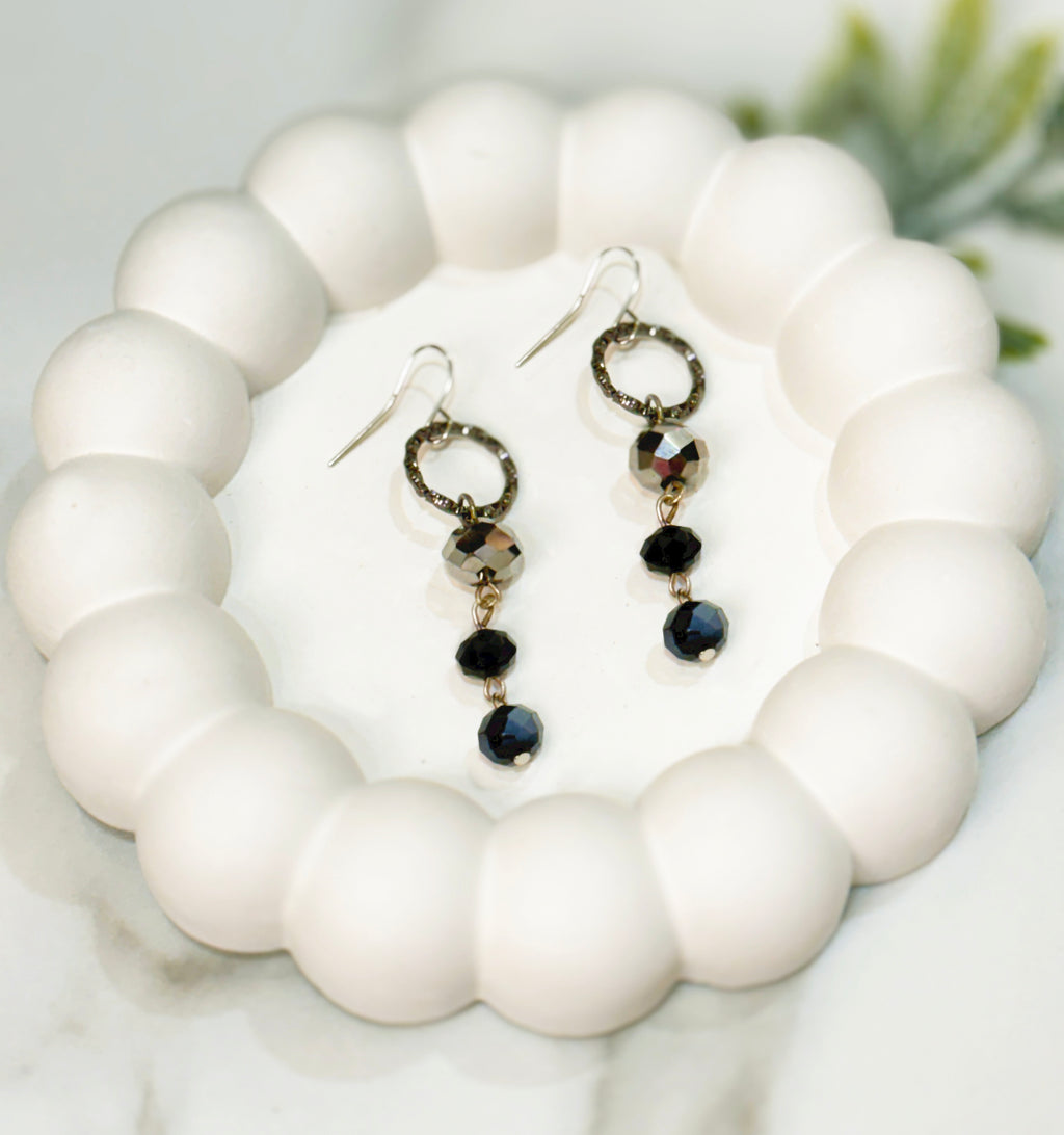 Starry Nights Crystal Dangle Earrings